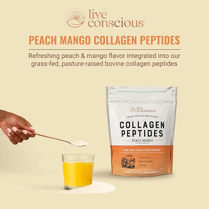 Live Conscious Collagen Peptides Powder 30 Servings 13oz
