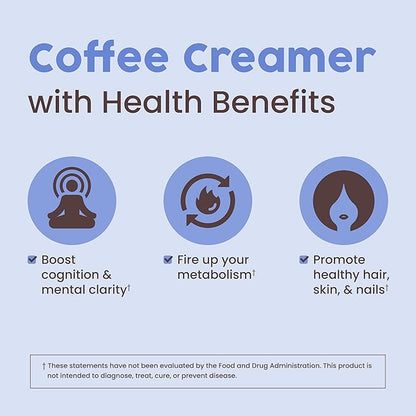 NativePath Keto Coffee Creamer Powder French Vanilla — Keto-Friendly, Non-Dairy & Low Sugar Creamer. Made with Grass-fed Collagen Protein Powder, MCT Oil & Monk Fruit. Soy & Gluten Free (7.1 OZ)