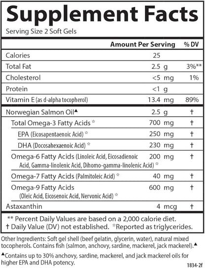 Carlson - Salmon Oil Complete, 700 Omega-3s + 120+60 Softgels