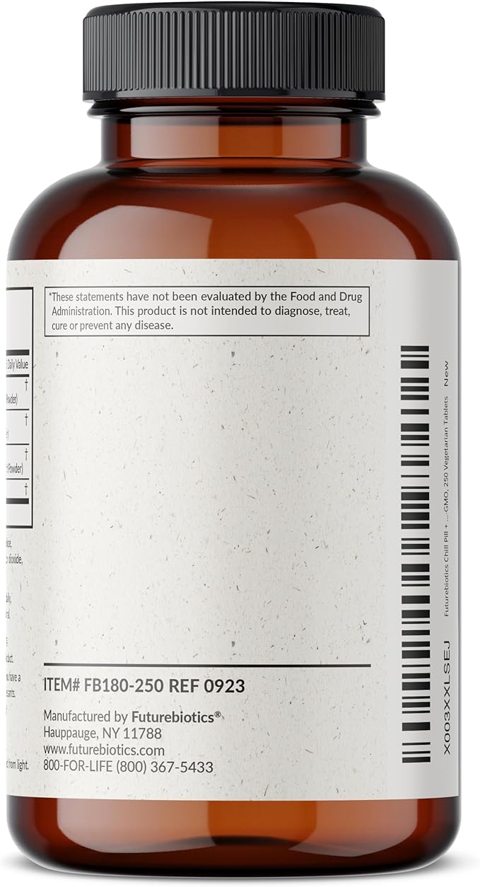 Futurebiotics Chill Pill + Ashwagandha, Rhodiola, 2000 MG 250 Vegetarian