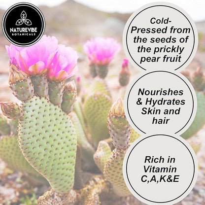 Naturevibe Botanicals Prickly Pear Oil 32 Ounces 100% Pure