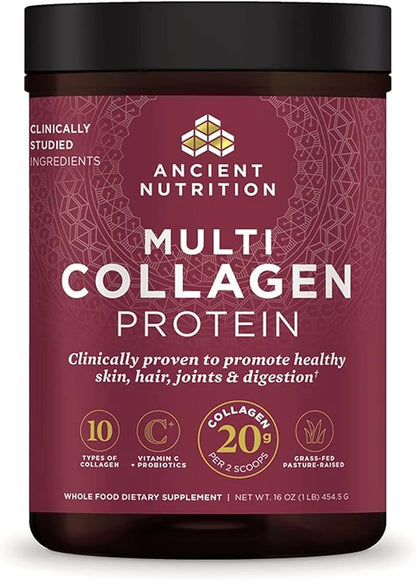 Ancient Nutrition Collagen Powder Protein 45 Servings, 16oz