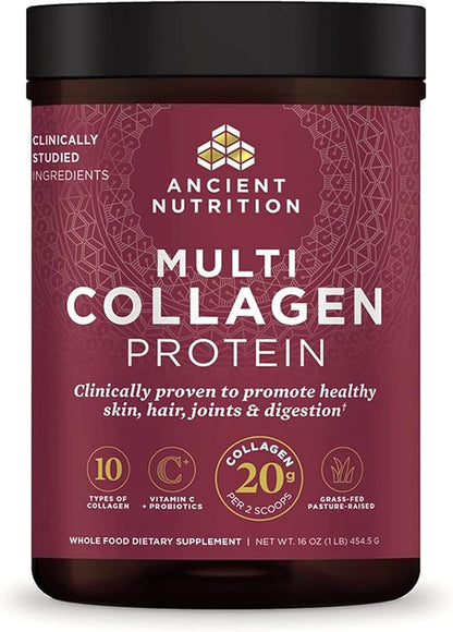 Ancient Nutrition Collagen Powder Protein 45 Servings, 16oz