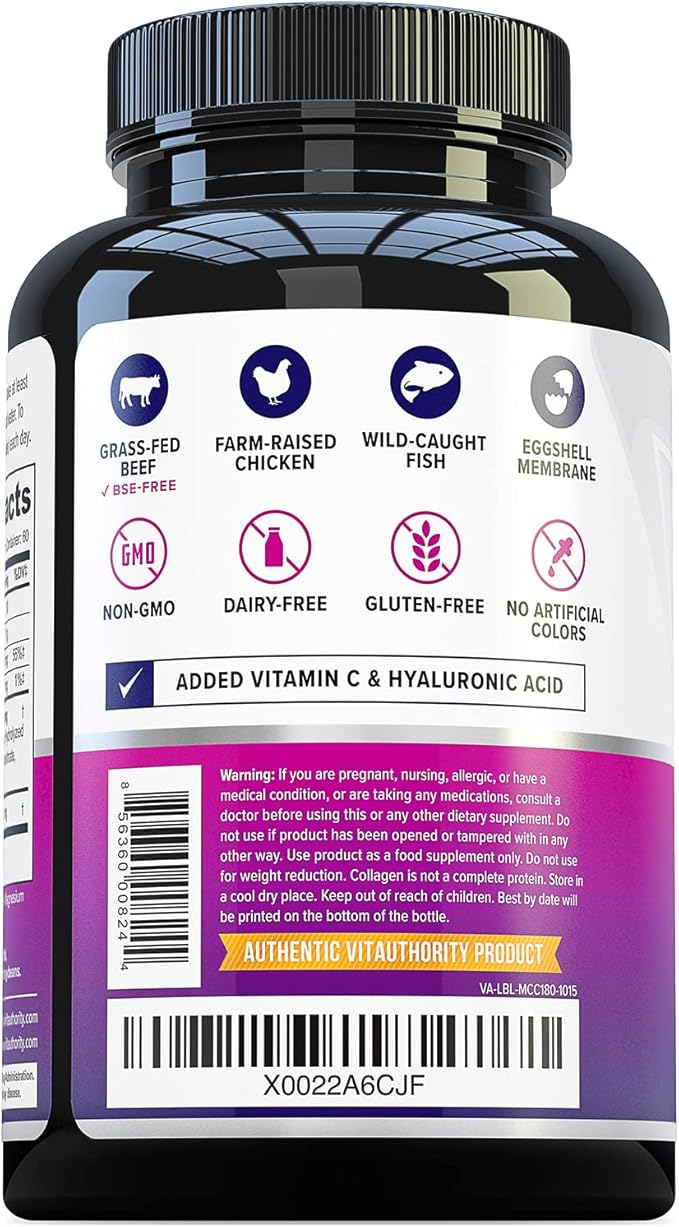 Vitauthority Multi Collagen Pills for Women 60 Servings