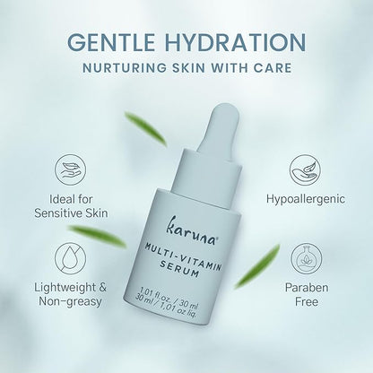MULTI-VITAMIN Day & Night Serum with Vitamins A, B3, B5, B6, C & E, Niacinamide Serum for Face, Antioxidant Serum for Face, 30 ml