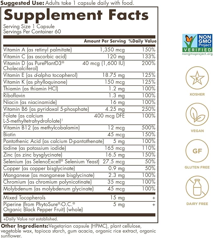 Solgar One Daily Men's Multivitamin Whole 60 Servings