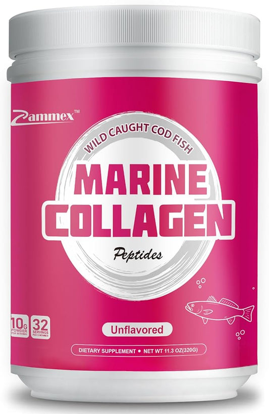 Zammex Marine Collagen Peptides, Non-GMO Wild 1 & 3) for 32 Servings