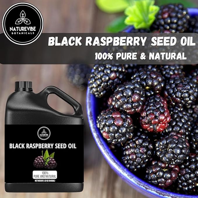 Naturevibe Botanicals Black Raspberry Oil 32 Ounces 100% Pure