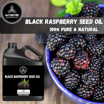 Naturevibe Botanicals Black Raspberry Oil 32 Ounces 100% Pure