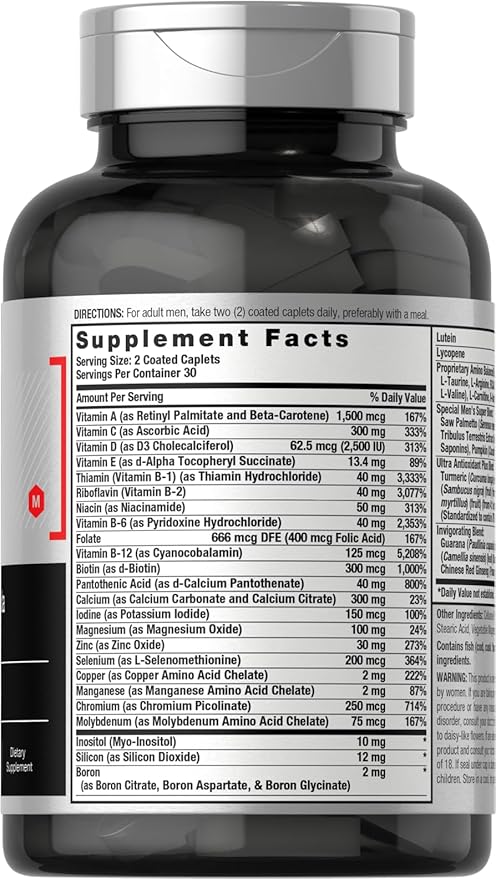 Horbäach Multivitamin for Men 60 Caplets