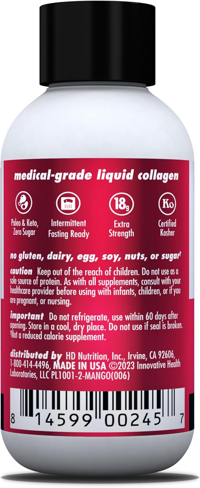 HEALTH DIRECT – Medical-Grade Liquid Collagen 12 Servings, (12pk, 2oz 2oz Shots)