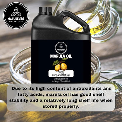 Naturevibe Botanicals Marula Oil 32 Ounces 100% Pure