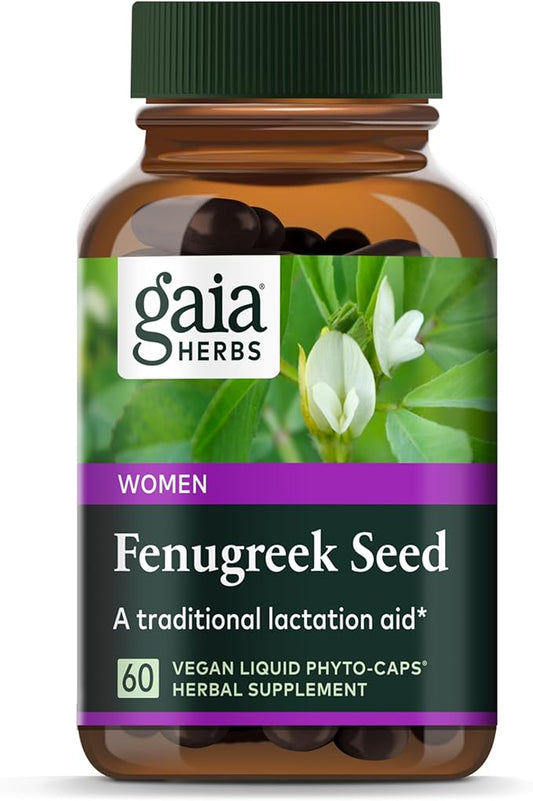 Gaia Herbs Fenugreek Seed 60 Vegan 15-Day Supply)