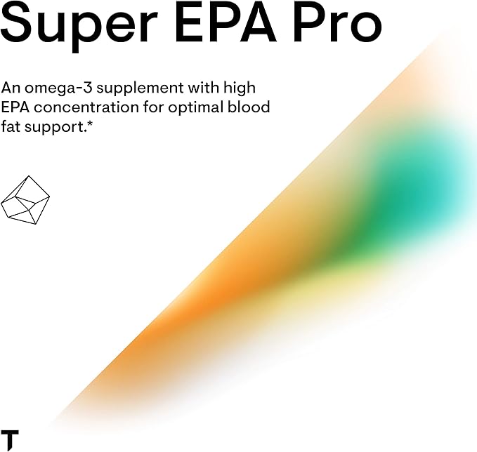 THORNE Super EPA Pro Omega-3 Fish 1300mg EPA 200mg DHA 120 Gelcaps