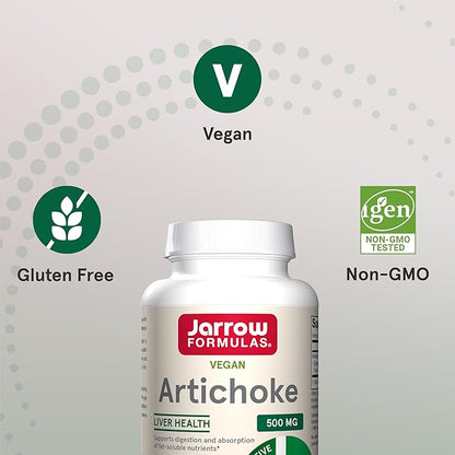 Jarrow Formulas Artichoke 500 mg, Dietary 180 Veggie 180 Day 12