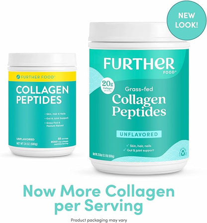 Further Food Unflavored Collagen Peptides Powder, 1 & 3 Protein
