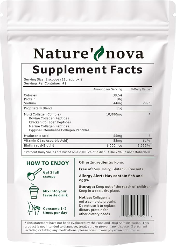Nature's Nova Multi Collagen Peptides Powder