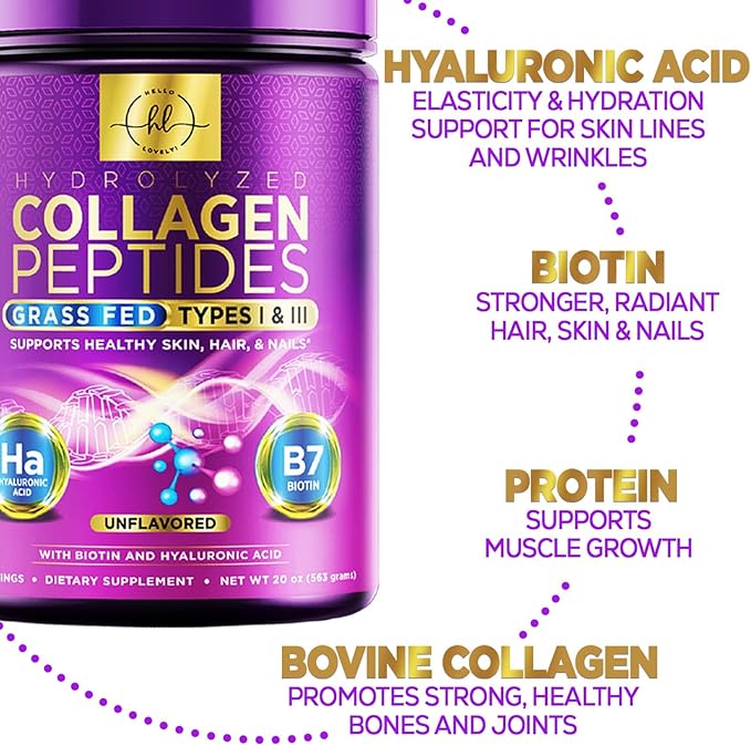 Hello Lovely! Collagen Peptides Powder 28 Servings
