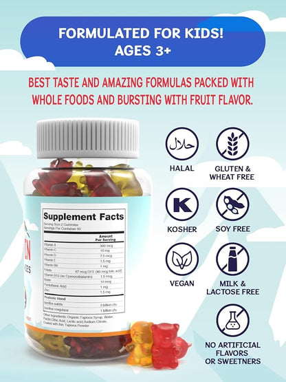 Sakoon nutrition Kids Multivitamin Gummies 60 Count