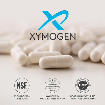 XYMOGEN Femquil - Promote Hormone Balance for Women - Biologically Active Methylfolate + Dim Supplement - May Help Ease Common Menopause & PMS Symptoms - Aid Antioxidant Activity (120 Capsules)