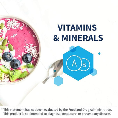 Klaire Labs Core Multi - Multimineral & Multivitamin Supplement with No Iron - Vitamins & Chelated Minerals with Natural Mixed Carotenoids, Vitamin C & E - Multivitamins for Men & Women (120 Capsules)