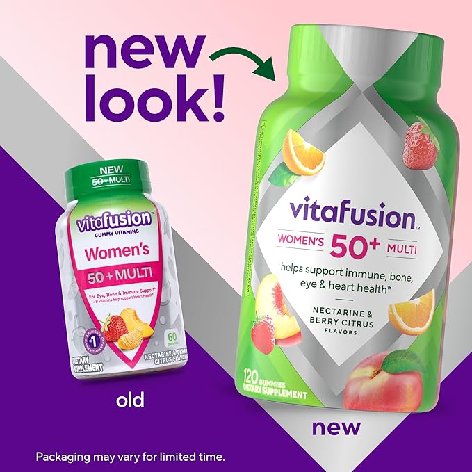 Vitafusion Women's 50+ Daily Multivitamin, Gummy 120 Ct