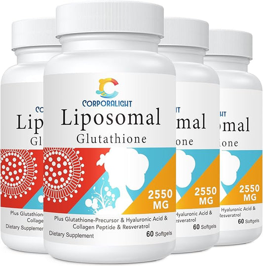 2550mg Liposomal Glutathione Softgel, Highest Absorption, 240 Softgels