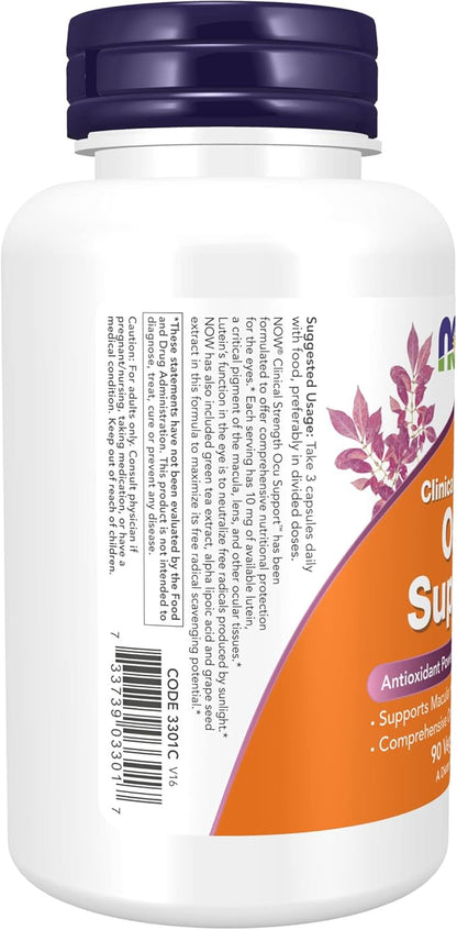 NOW Supplements, Ocu Support™with FloraGLO® Lutein, 90 Veg 3)