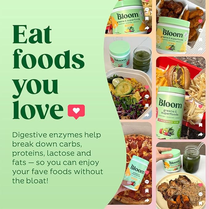 Bloom Nutrition Greens and Superfoods Powder 30 SVG,
