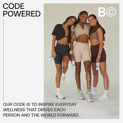 Barcode with Electrolytes, BLUEKISS (12 Pack) - Premium Hydration, No Added Sugar - Adaptogen-Powered Plant-Based Beverage - 12 Vitamins & Minerals for Immunity & Performance