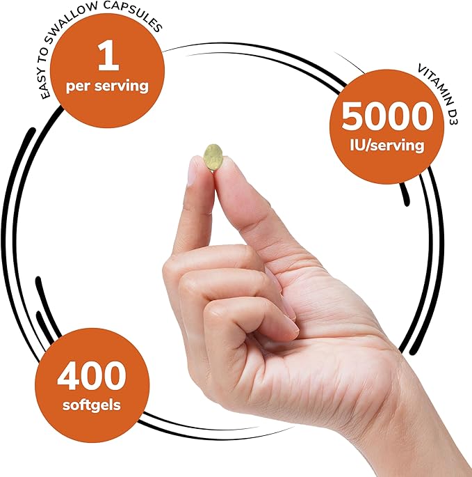 GENEX Vitamin D3 5000IU (400 Softgels)