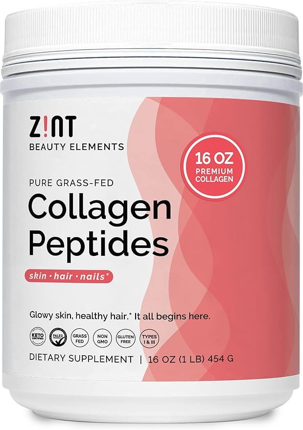 Zint Collagen Peptides Powder (16 Ounce):