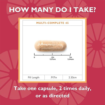 Celebrate Vitamins Multi-Complete, 45mg Iron – (180 Capsules)