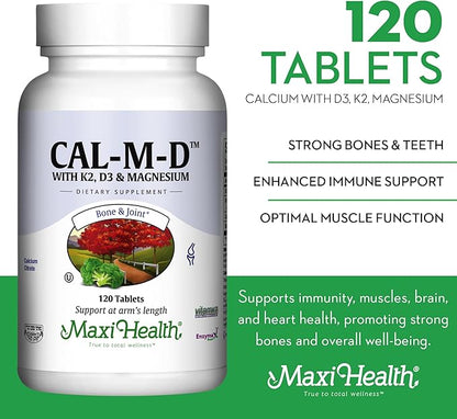 Calcium with Vitamin D3, K2 and Magnesium 120 Tablets