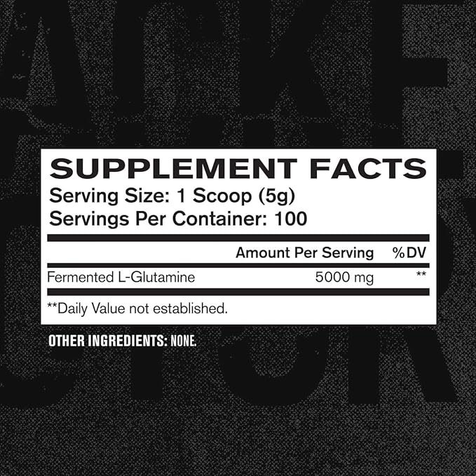 Jacked Factory L-Glutamine Powder 100 Servings