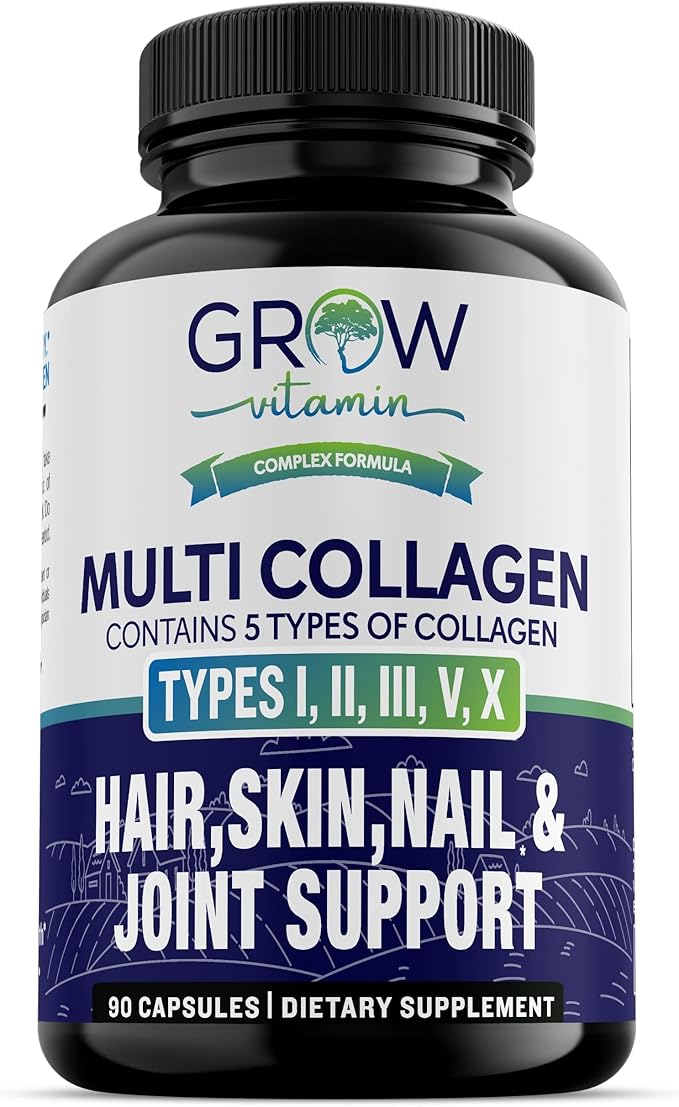 grow vitamin Multi Collagen Capsules, 1800MG 90 Capsules