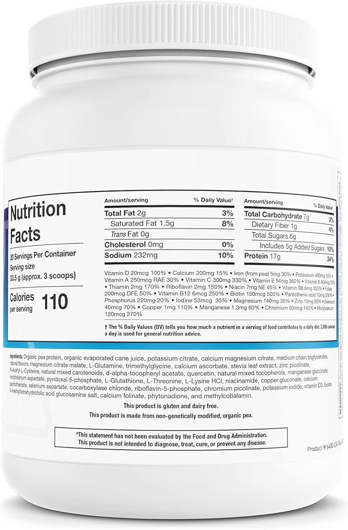 Biotics Research NutriClear® – Powder. Nutritional 17g Organic 24 Oz (670 g)