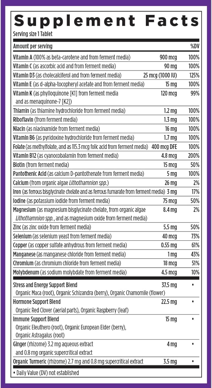 New Chapter Women's Multivitamin for Immune, 20+ Nutrients 72 Count