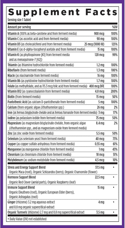 New Chapter Women's Multivitamin for Immune, 20+ Nutrients 72 Count