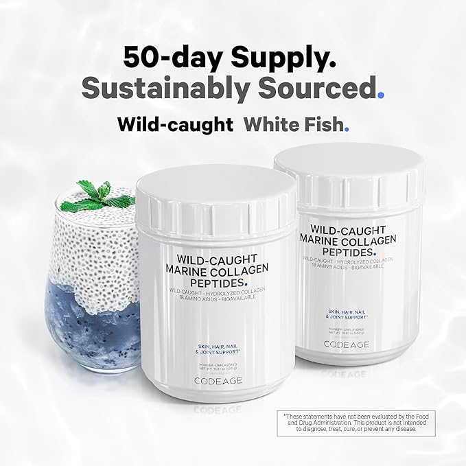 Codeage Marine Collagen Powder 1 & 3 Collagen 15.87 Ounces