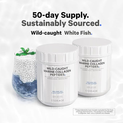 Codeage Marine Collagen Powder 1 & 3 Collagen 15.87 Ounces