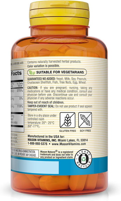 MASON NATURAL Magnesium & Vitamin D3 60 Tablets 3)