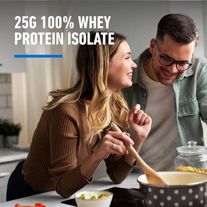 Isopure Zero Carb 100% Pure Whey Isolate Protein Powder, Lactose Free, Gluten Free, With Vitamins, Creamy Vanilla, 25g Protein Per Serving, 7.5 Lbs, 110 Servings
