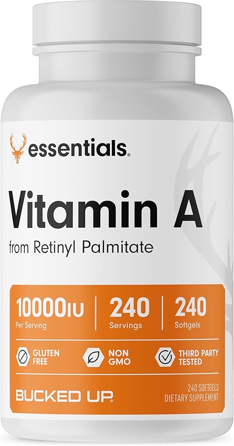 Bucked Up Vitamin A 10000IU Per (240 Servings, 240 Softgels)