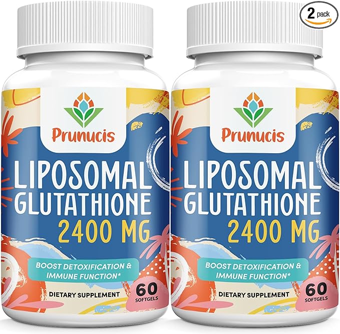 2400MG Liposomal Glutathione, Reduced L-Glutathione, Glutathione 120 Softgels