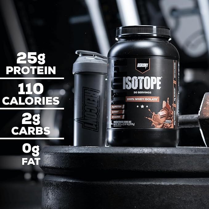 REDCON1 Isotope 100% Whey Isolate, Vanilla - Keto Friendly Whey Protein Powder - Low Carb + Zero Sugar Whey Protein Isolate - Keto Protein Powder (71 Servings)