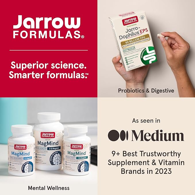 Jarrow Formulas Glutathione Reduced 500mg- 60 12