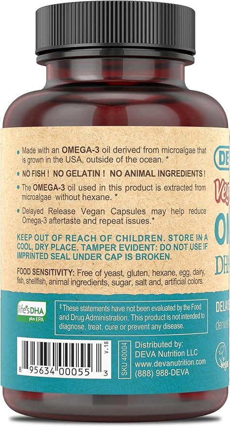 DEVA Vegan Omega-3 DHA-EPA, from Micro 90 Vegan 2)