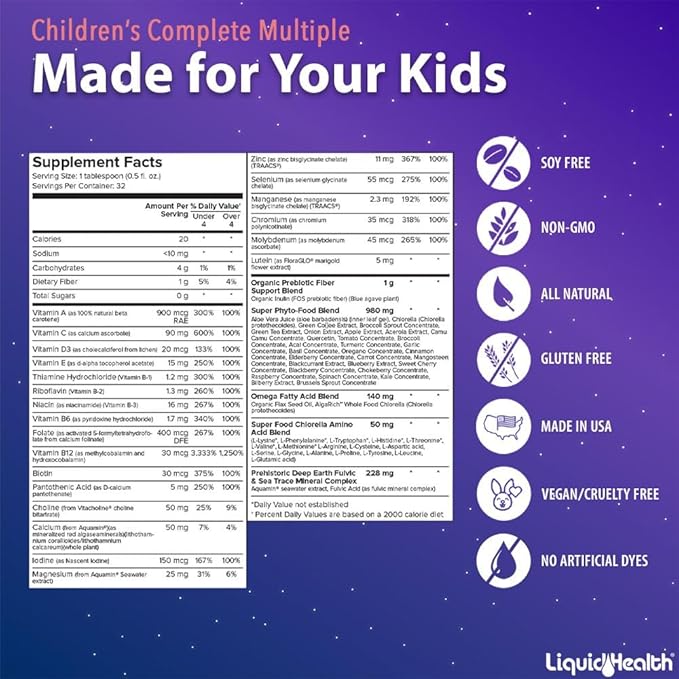 LIQUIDHEALTH 16 Oz Kids Liquid Multivitamin (2-Pack)