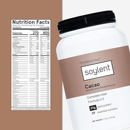 Soylent Complete Nutrition Meal Replacement Protein 39 Essential 36.8oz